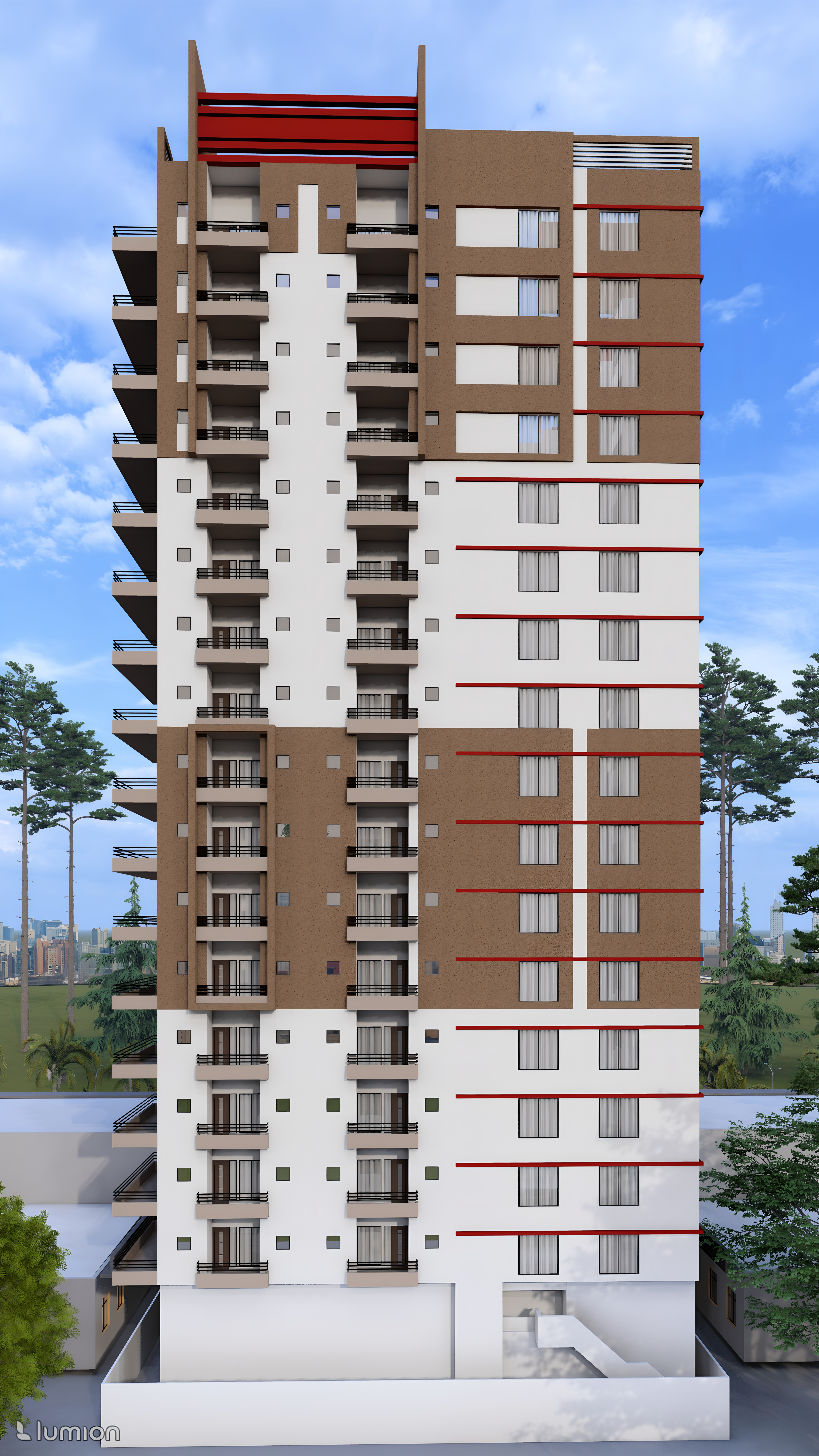 Hooria Residency Back View