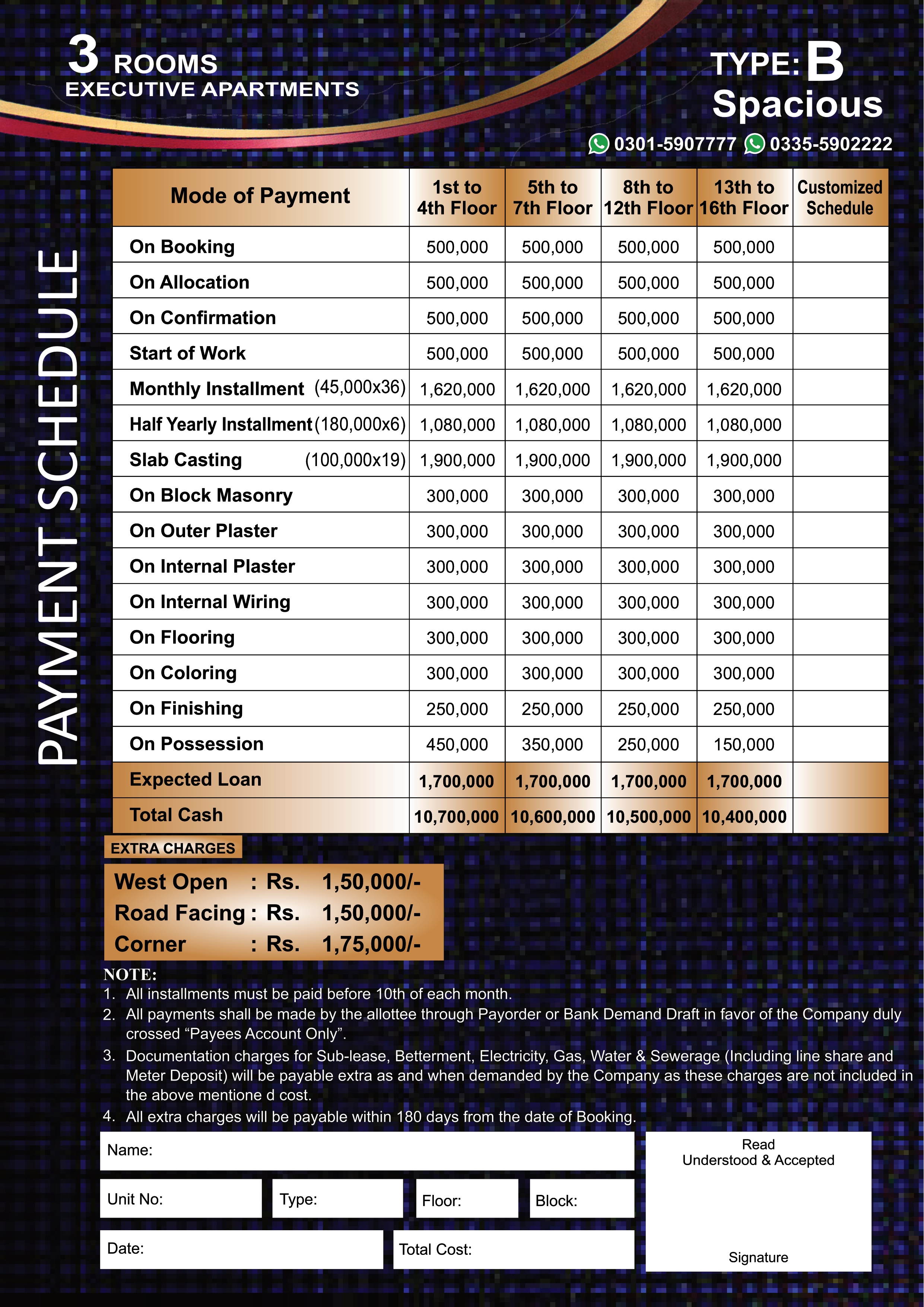 Payment Schedule 6